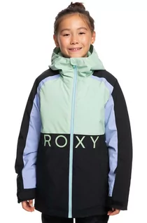 Kurtki i płaszcze dla dziewczynek - Roxy kurtka narciarska dziecięca SNOWMIST GIRL J SNJT kolor czarny - grafika 1