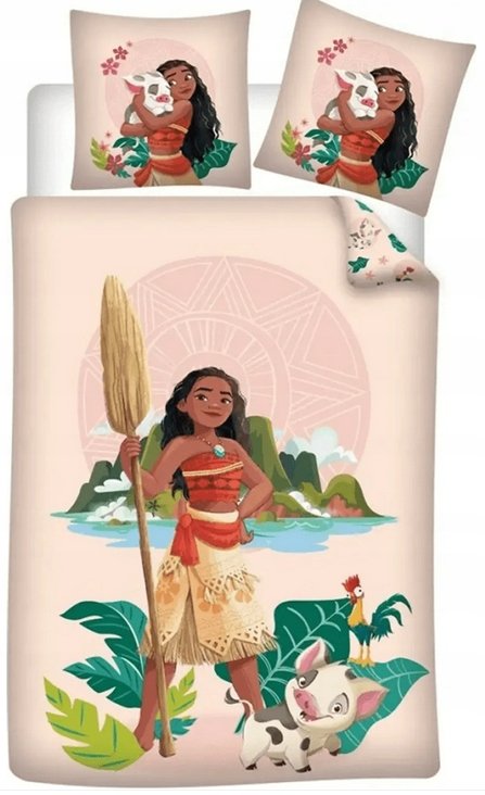 Pościel Dziecięca Młodzieżowa Vaiana Disney Skarb Oceanu 140X200