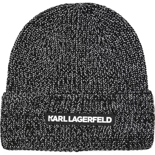 Czapki damskie - Karl Lagerfeld Czapka | z dodatkiem wełny i kaszmiru - grafika 1
