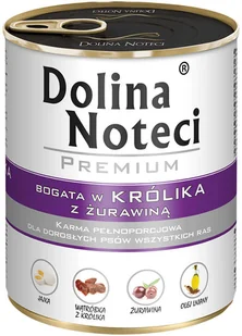 Dolina Noteci Premium, 24 x 800 g - Królik z żurawiną - Mokra karma dla psów - miniaturka - grafika 1