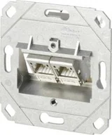 Gniazdka elektryczne - Metz METZ CONNECT C6Amodul 2-portowa puszka podtynkowa 180M, czysta biel RAL9010 - miniaturka - grafika 1