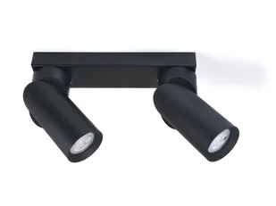 LVT Oprawa halogenowa natynkowa ścienno - sufitowa LED Rita x2 - Czarna LAMPA-4280 - Lampy ścienne - miniaturka - grafika 1