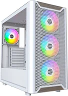 Obudowy komputerowe - Montech XR Wood PC-Gehäuse, Midi-Tower, ATX, ARGB, Tempered Glass - weiß - miniaturka - grafika 1