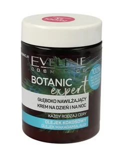 Eveline Botanic Expert Głęboko Nawilżający Krem na dzień i noc Olejek Kokosowy 100ml - Kremy do twarzy - miniaturka - grafika 1