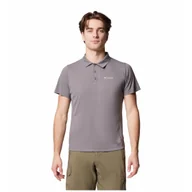 Koszulki sportowe męskie - Koszulka męska Columbia Zero Rules™ Light Polo Rozmiar: XL / Kolor: szary - miniaturka - grafika 1