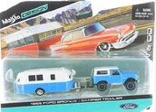 Samochody i pojazdy dla dzieci - 1966 Ford Bronco + Camper Maisto prezent - miniaturka - grafika 1
