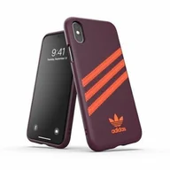 Etui i futerały do telefonów - Adidas OR Moulded PU iPhone X/XS bordowo-pomarańczowy/maroon-orange 40561 - miniaturka - grafika 1