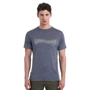 Męska koszulka termoaktywna Icebreaker Merino 125 Cool-Lite™ Sphere III SS Tee metro heather - L - Koszulki sportowe męskie - miniaturka - grafika 1