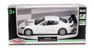MSZ 1:43 Maserati GranTurismo MC GT4/biały - Samochody i pojazdy dla dzieci - miniaturka - grafika 1