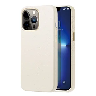 Dux Ducis Roma skórzane etui do iPhone 13 Pro elegancki pokrowiec z naturalnej skóry biały - Etui i futerały do telefonów - miniaturka - grafika 1