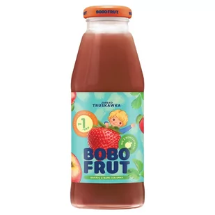 Bobo Frut Nektar owocowy jabłko truskawka po 1 roku 300 ml - Soki i herbatki dla dzieci - miniaturka - grafika 1