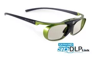 Okulary 3D - Hi-SHOCK DLP Pro Lime Heaven okulary 3D DLP-Link do projektorów - miniaturka - grafika 1