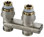 Akcesoria grzewcze - Kształtka prosta krzyżująca przepływ D1/50, z odcięciem - niklowana - miniaturka - grafika 1