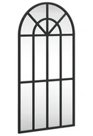 Lustra - Czarne lustro ścienne zakończone łukiem B3-D89 - miniaturka - grafika 1
