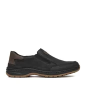 Półbuty męskie - Półbuty Rieker 03365-00 Czarny - miniaturka - grafika 1