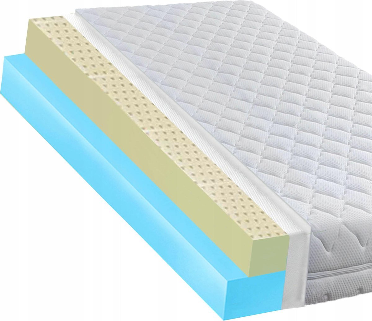 Materac piankowy 120x200 lateks wentylujący h1 pianka oddychający 11 cm