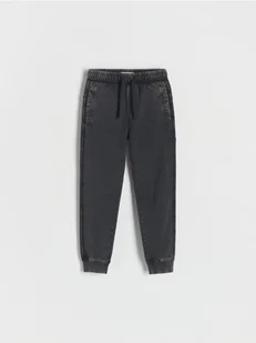 Reserved - Bawełniane joggery - czarny - Spodnie i spodenki dla chłopców - miniaturka - grafika 1