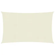 Parasole ogrodowe - vidaXL Żagiel przeciwsłoneczny, 160 g/m, kremowy, 3,5x4,5 m, HDPE vidaXL - miniaturka - grafika 1
