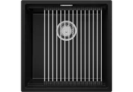 Zlewozmywaki - BRANDE SWIFT SLIM 460-50 BLACK (czarny mat) - miniaturka - grafika 1