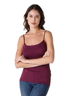 LOVABLE Podstawowa dusza Biustonosz tank top Kobiety, Czerwony (Bordowy 063), S - Koszulki i topy damskie - miniaturka - grafika 1