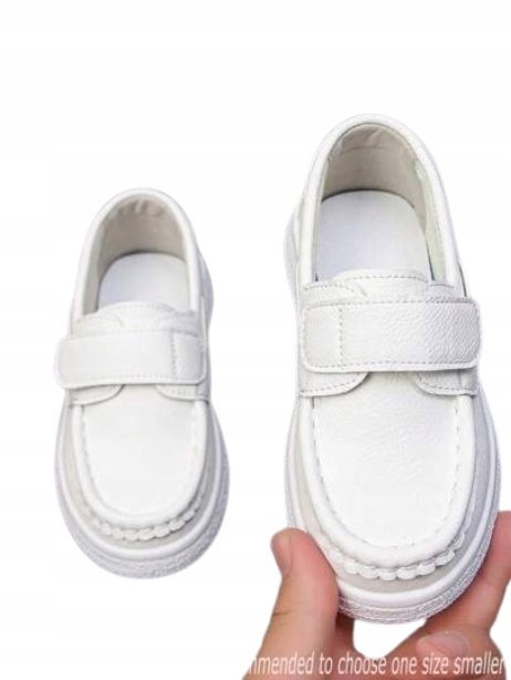 SHEIN BIAŁE PÓŁBUTY DZIECIĘCE Z ZAPIĘCIEM NA RZEP 27 11JC