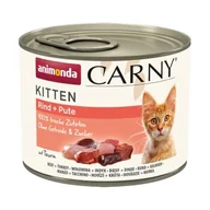 Mokra karma dla kotów - animonda Carny mokra karma dla kociąt Indyk z wołowiną 12x200 g - miniaturka - grafika 1