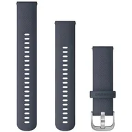 Akcesoria do smartwatchy - Garmin Silikonowy pasek Vivoactive 4, Venu 2 (22mm) - Granatowy ze srebrnymi detalami[010-12932-2F] 010-12932-2F - miniaturka - grafika 1