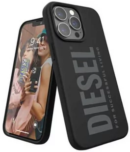 Diesel Etui Silicone Case - SS21 do iPhone 13 Pro czarne - Etui i futerały do telefonów - miniaturka - grafika 1