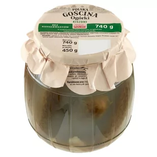 Polska gościna Ogórki kiszone 740 g - Warzywa w marynacie - miniaturka - grafika 1