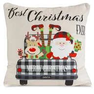 Poszewki na poduszki - Poszewka EUROFIRANY 459708 45 x 45 cm Czerwony - miniaturka - grafika 1