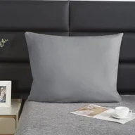 Poszewki na poduszki - Satynowa Poszewka 50x70 Grafit - miniaturka - grafika 1