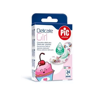 PiC Solution Delicate Girl, antybakteryjne plastry opatrunkowe, 19 x 72 mm, 24 szt. - Apteczki i materiały opatrunkowe - miniaturka - grafika 1