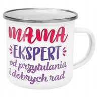 Kubki - Emaliowany Kubek Garnuszek Dzień Matki Dla Mamy Prezent Mama Ekspert - miniaturka - grafika 1
