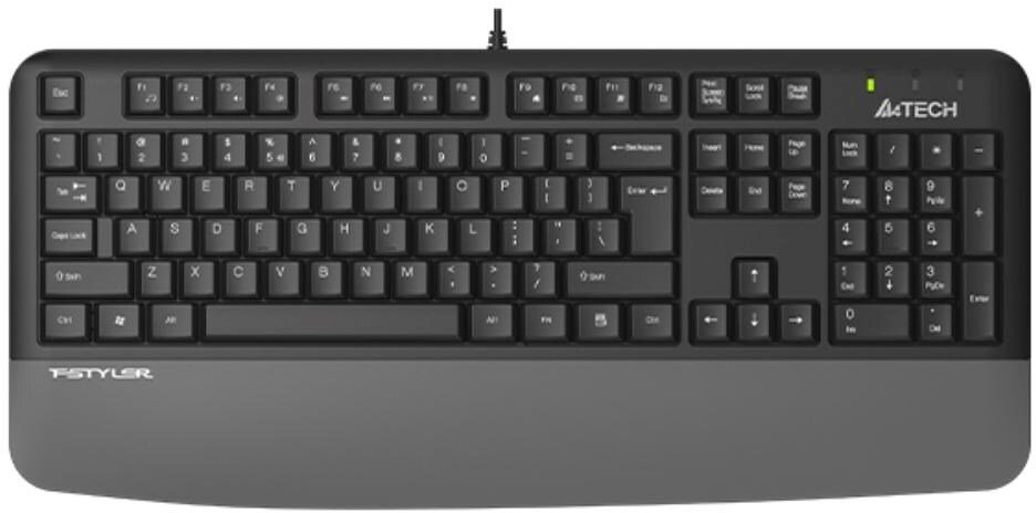 A4 Tech A4Tech A4tech FK20, multimedialna klawiatura biurowa, CZ/US, USB, szary FK20-GY