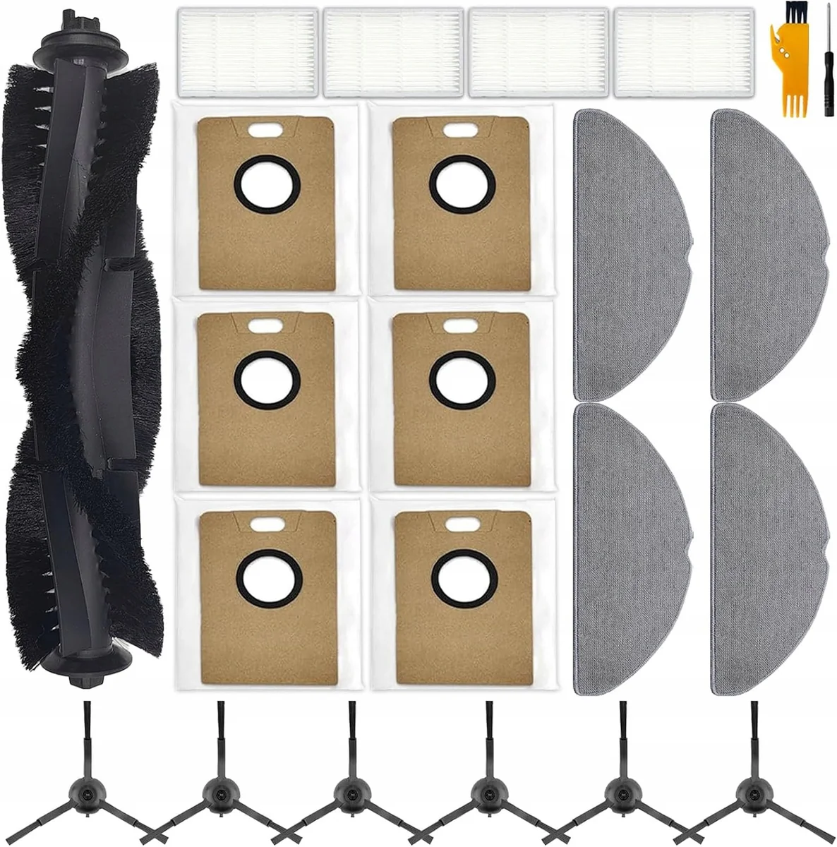 Zestaw 21 akcesoriów do odkurzacza Tapo RV30 Max Plus, filtry, szmatki