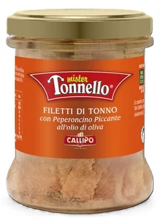 Callipo Filety z tuńczyka mister tonello z ostrą papryczką chilli 170g - Konserwy i dania rybne - miniaturka - grafika 1