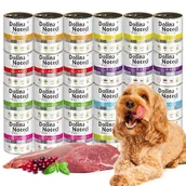 Mokra karma dla psów - Dolina Noteci Premium mokra karma dla psa MIX BEZ RYB 24 x 800g - miniaturka - grafika 1