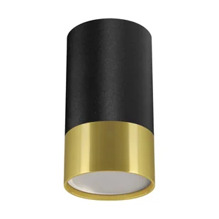 Sufitowa lampa Puzon 04274 Ideus tubka metalowa czarna złota - Lampy sufitowe - miniaturka - grafika 1