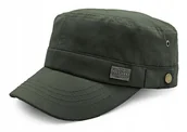 Czapki i chusty sportowe męskie - PATROLÓWKA Męska Czapka z Daszkiem Bawełniana ZIELONA KHAKI Pako Jeans - miniaturka - grafika 1