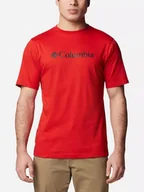 Koszulki męskie - Koszulka męska bawełniana Columbia CSC Basic Logo Short Sleeve 1680053698 XL Czerwona (195981510065) - miniaturka - grafika 1