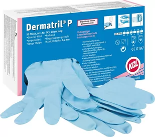 Jednorazowe rękawice nitrylowe DERMATRILL 743 1 para - Rękawice robocze - miniaturka - grafika 1