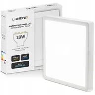 Lampy sufitowe - Panel plafon sufitowy Led Natynkowy Kwadrat 18W 1620lm Nie mruga CCD Slim - miniaturka - grafika 1