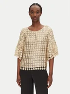 Bluzki damskie - Bruuns Bazaar Bluzka Carisa BBW4529 Złoty Loose Fit - miniaturka - grafika 1