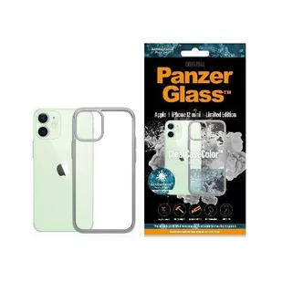 PanzerGlass Obudowa dla telefonów komórkowych ClearCase Antibacterial na Apple iPhone 12 mini 0270) Srebrny - Etui i futerały do telefonów - miniaturka - grafika 1