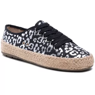 Espadryle damskie - Emu Australia Espadryle Agonis W11411 Black/Silver Leopard - grafika 1