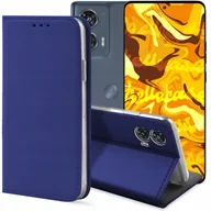 Etui i futerały do telefonów - ETUI Z KLAPKĄ DO MOTOROLA EDGE 50 FUSION GRANATOWE ZAMYKANE MAGNETYCZNE - miniaturka - grafika 1