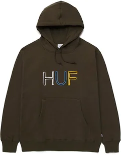 bluza damska HUF HD LOGO PO HOODIE Olive - Bluzy damskie - miniaturka - grafika 1