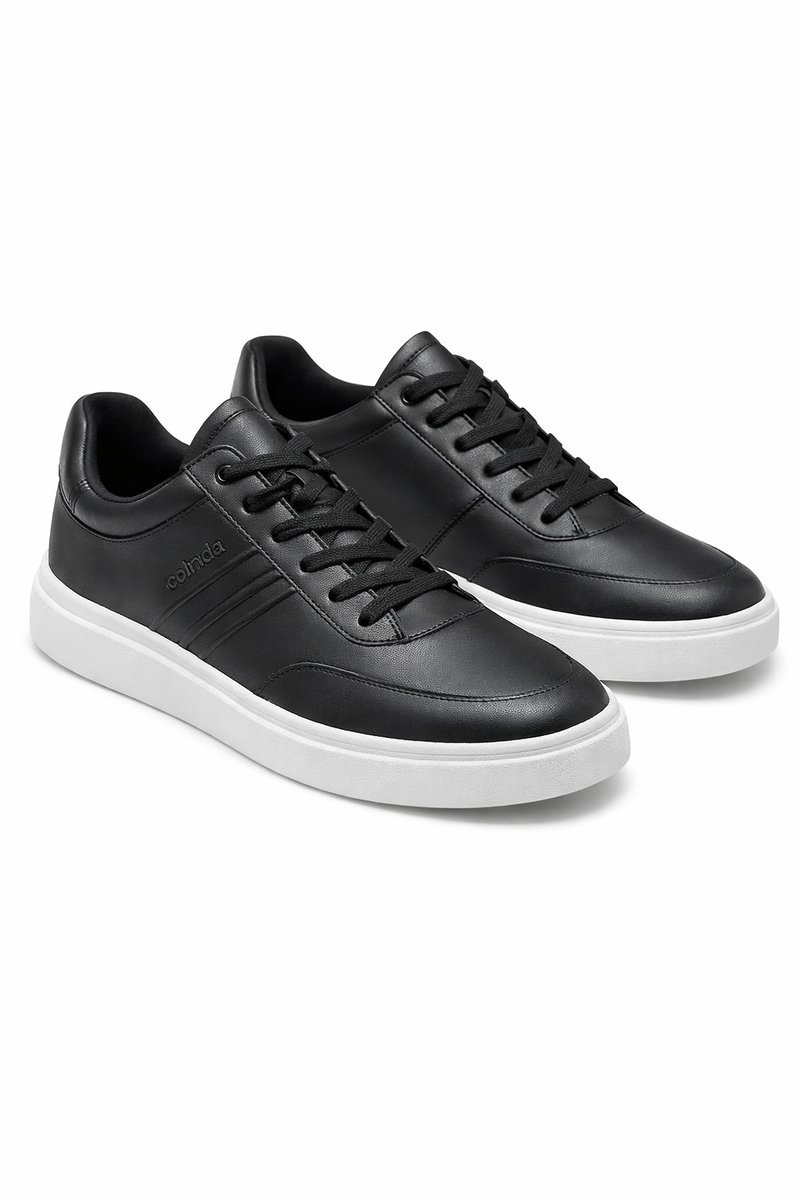 CALVIN KLEIN LOW TOP LACE UP CZARNE SPORTOWE BUTY SKÓRA NATURALNA 43 1I3A
