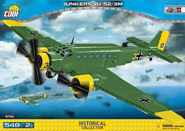 Cobi Niemiecki samolot trójsilnikowy - Junkers Ju52/3m 5710