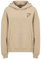 Bluzy damskie - FILA Damska bluza z kapturem Bakum Oversized Fields of Rye, XL, fields of rye, XL - miniaturka - grafika 1